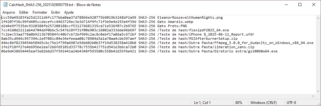 Caminho relativo ativado